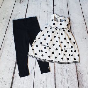 Adorable Polka Dot & Bow Matching Outfit
